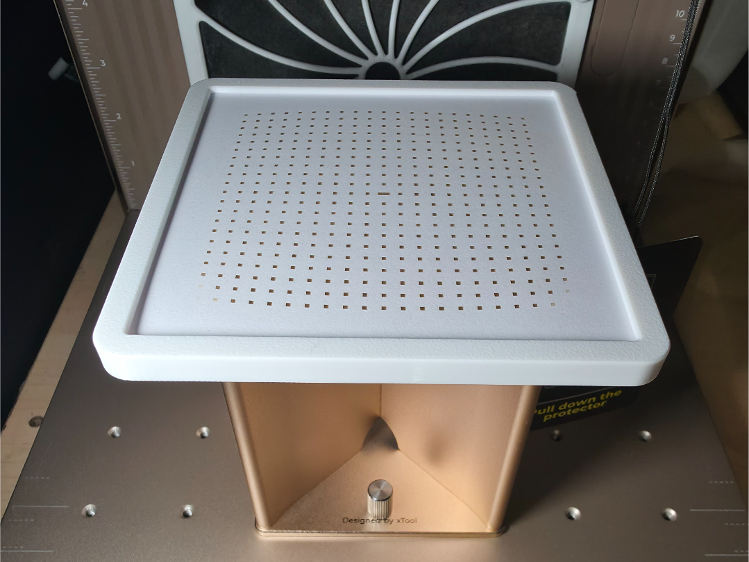 Xtool F2 Ultra UV Laser Calibration Card holder.