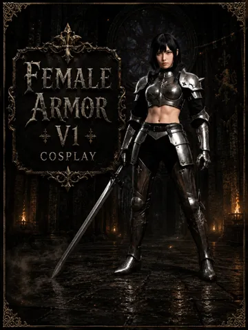 Tapa o cubierta: Modelo de Armadura Femenina V1 - Set Completo — vista de referencia 2