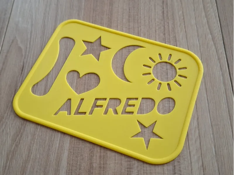 ALFREDO STENCIL DISEGNO PERSONALIZZATO