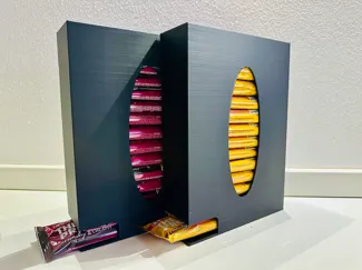 Vertical Protein Bar Dispenser (Gravity Feed)