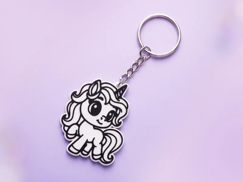 Cute Unicorn Keychain