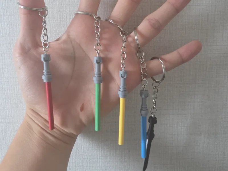 Minifigure Lightsaber Keychain