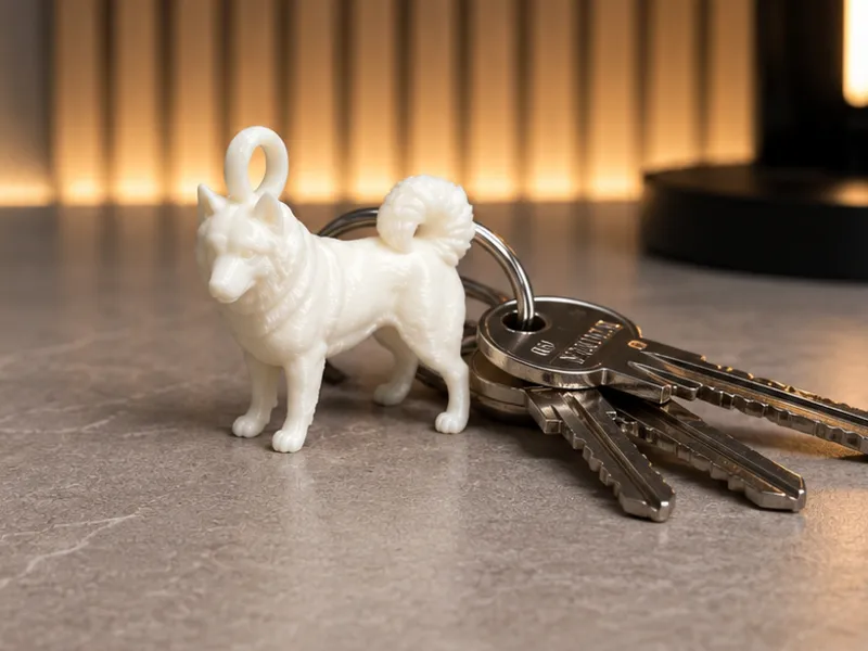 Alaskan Malamute - Keychain  - animal - dog