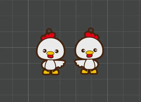 Cute Chick Earrings view 2