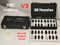 H2C Nozzle box V3 (30% faster insert printing--No ironing)