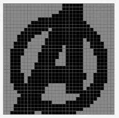 The avengers logo puzzle