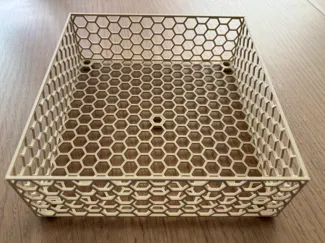 honeycomb, customizable rectangular baskets
