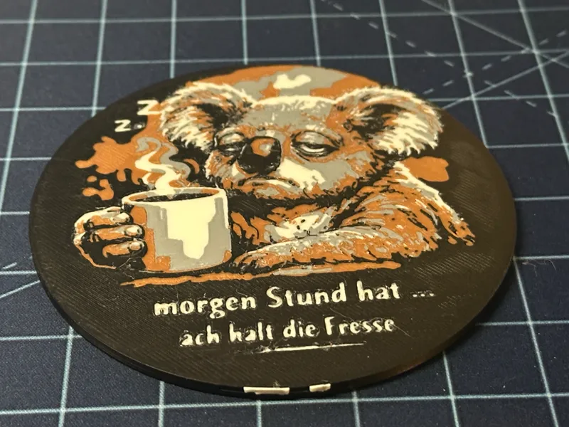 Untersetzer - morgen Stund (freie Auslegung)