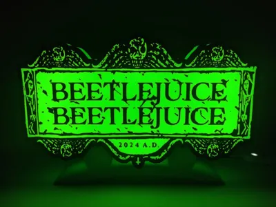 Beetlejuice 2 LED Lamp – Supernatural Style Glow