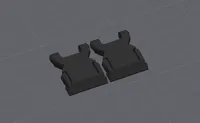 Separate Clips (Reduced Filament Waste)