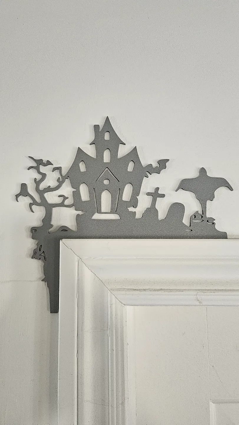 Halloween Haunted House door corner home deco by Tommy Gun - MakerWorld