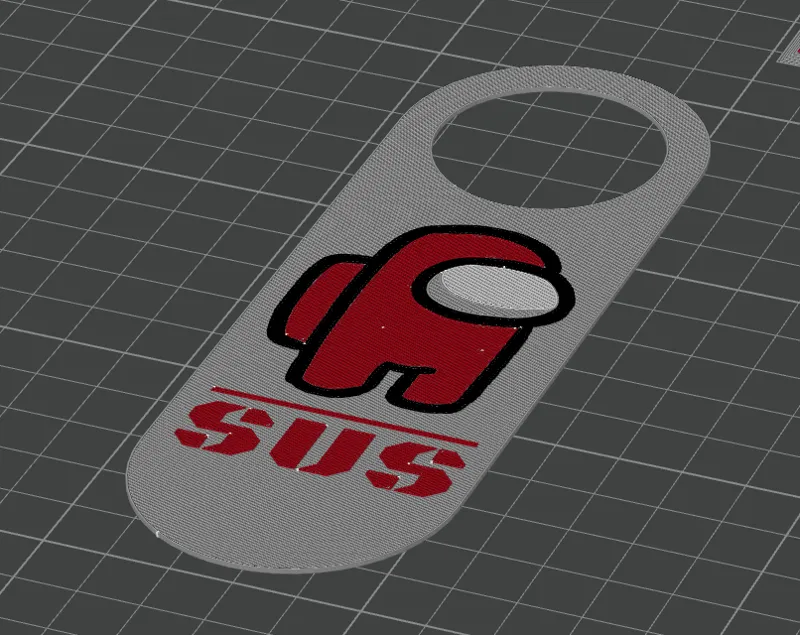 SUS - AMONG US - DOOR SIGN