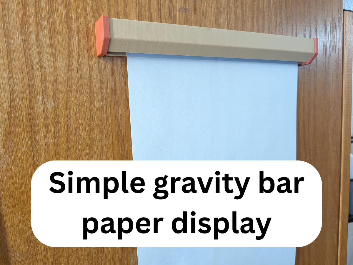 Easy Slide Gravity Rack/Bar Paper Holder