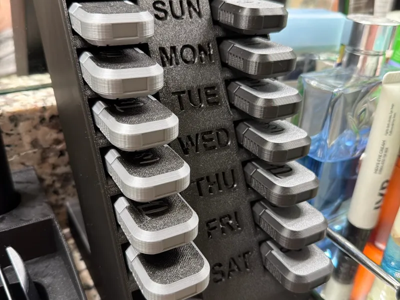14 Day Holder with Days, Individual Units