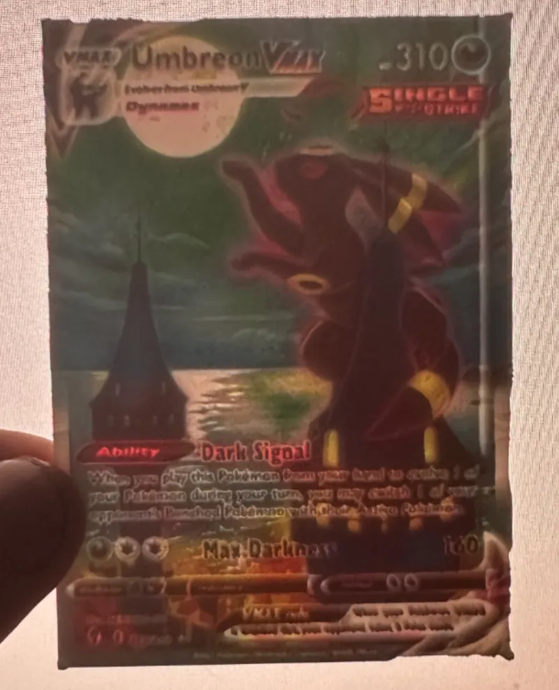 Umbreon Vmax Pokemon Card Lithophane