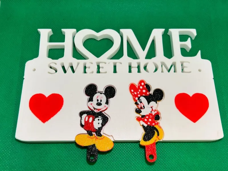 Minnie and Mickey Home Keycahin
