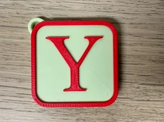 Schlüsselanhänger Buchstabe Y Keychain Letter Y