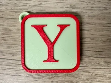 Schlüsselanhänger Buchstabe Y Keychain Letter Y