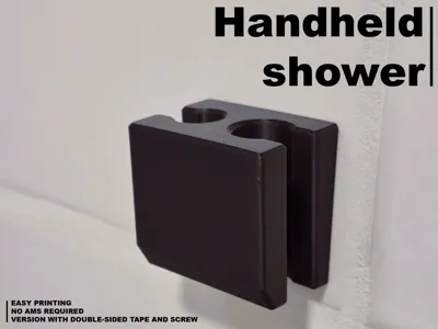 Handheld shower wall bracket