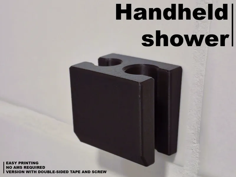 Handheld shower wall bracket