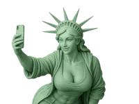 Statue de la Liberté qui se prend en selfie — photo 2