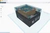 Raspberry Pi 5 Bottom with 60x60x25 FAN