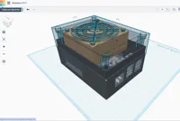 Raspberry Pi 5 Bottom with 60x60x25 FAN