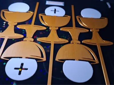 chalice cake topper