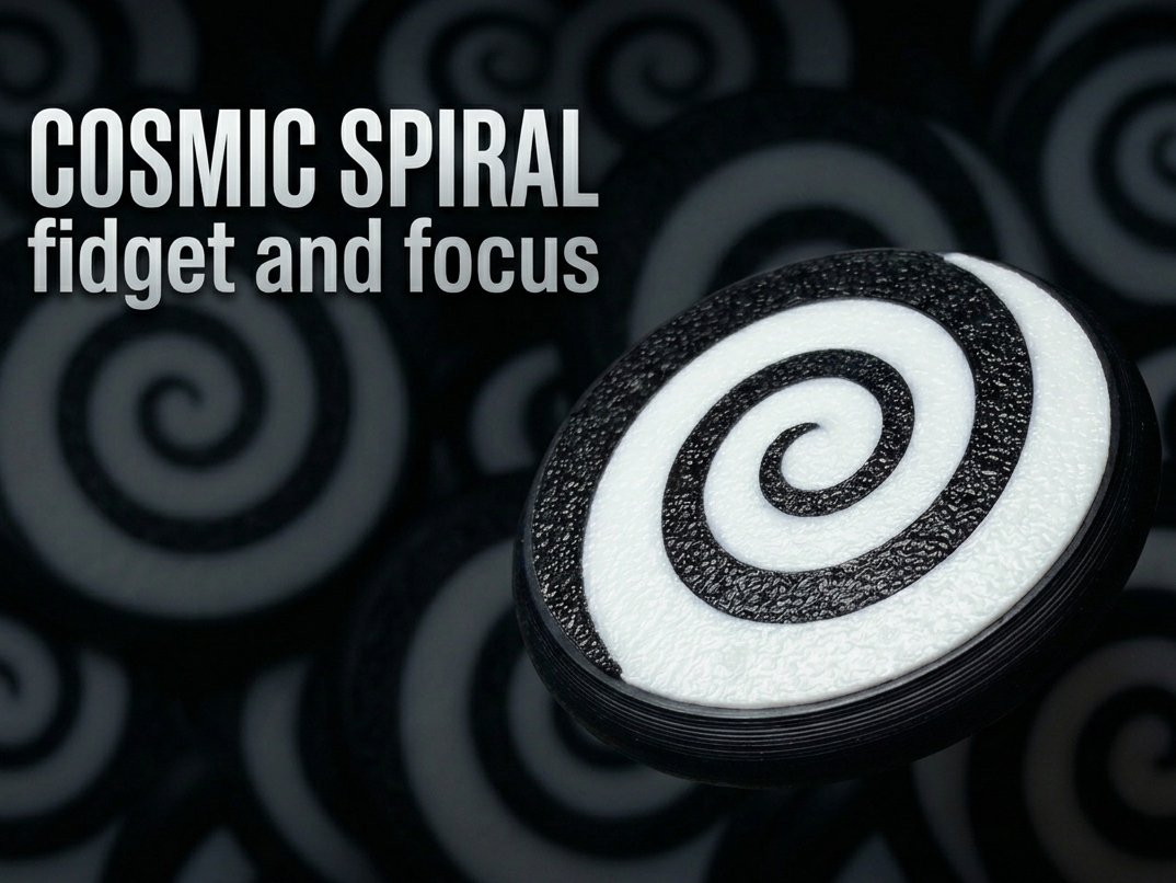 Circular Fidget Magnetic Cosmic Spiral