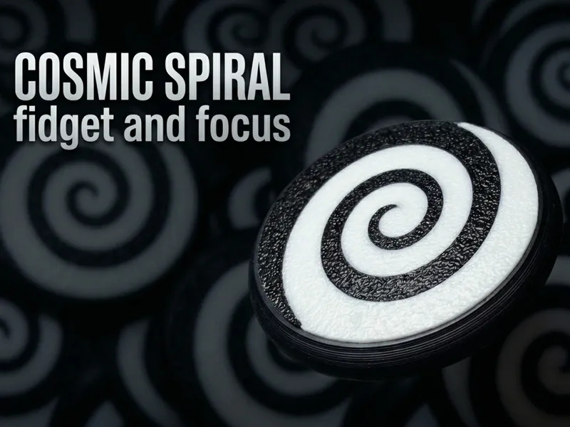 Circular Fidget Magnetic Cosmic Spiral