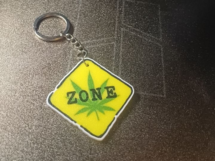 weed Zone keychain