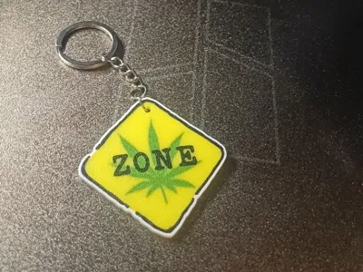 weed Zone keychain