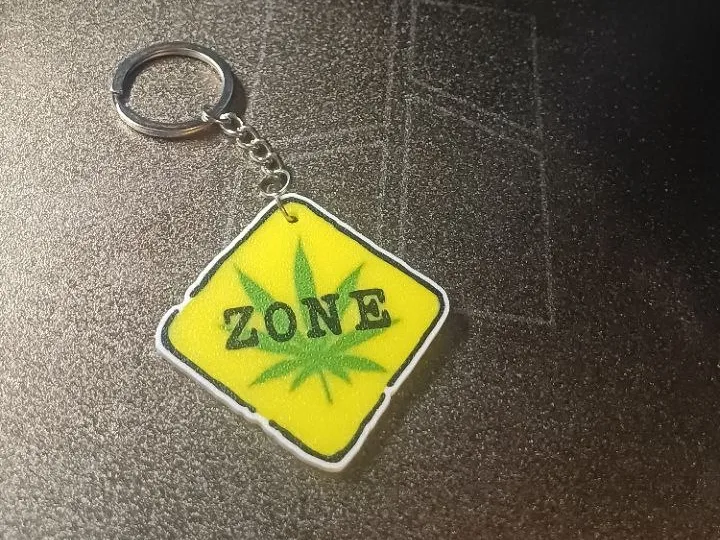 weed Zone keychain