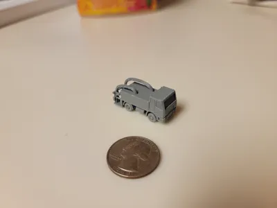 Table Top Game Piece Lavatory Service Truck