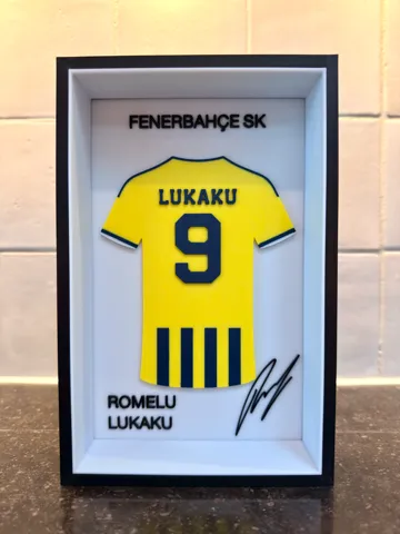 Marco decorativo: Romelu Lukaku - Fenerbahçe - Jersey Frame — vista de referencia 2