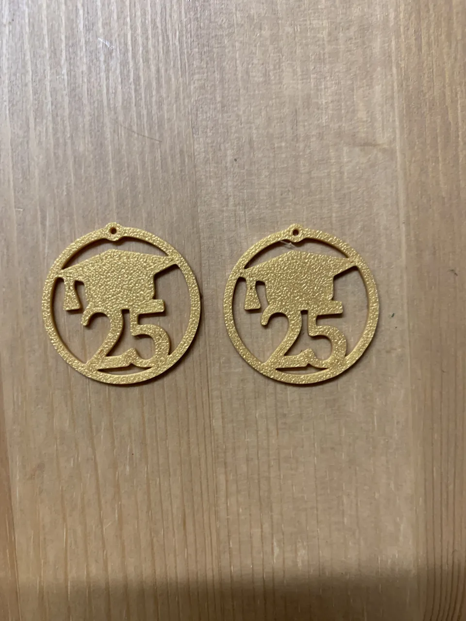 2025 graduation earrings view 2