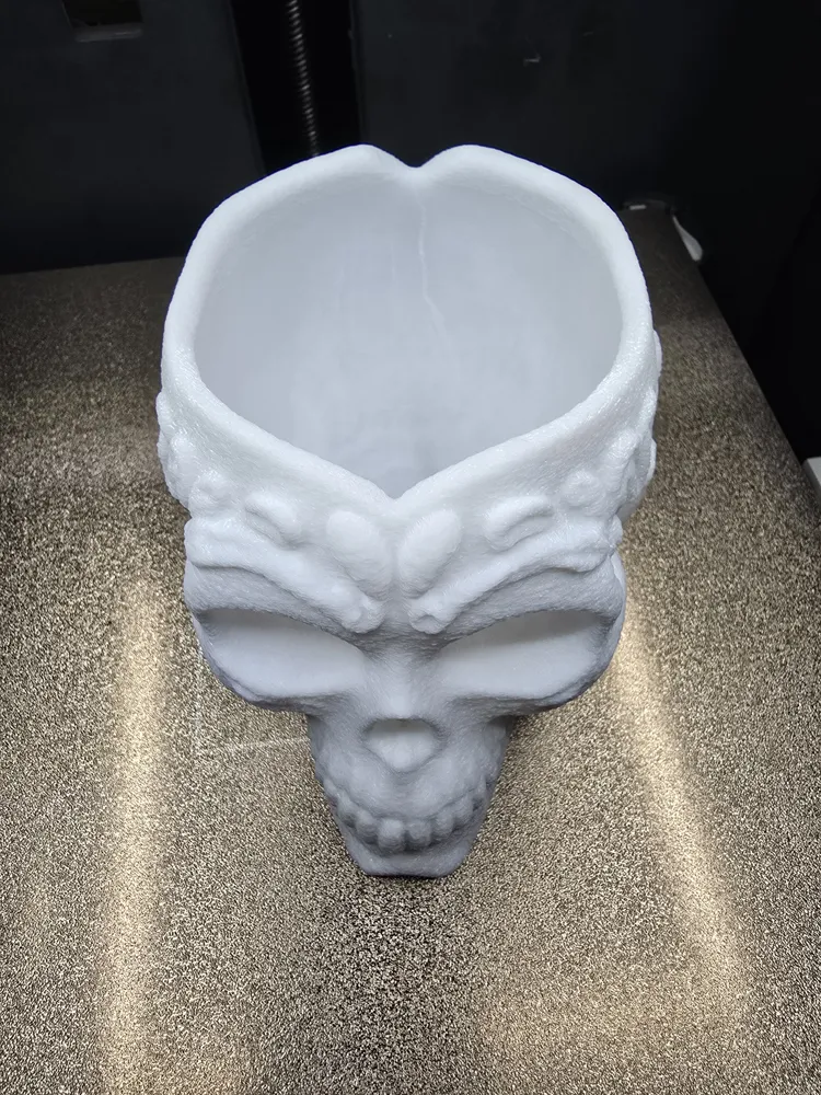 Decorated Skull Candy Bowl - Free 3D Print Model - MakerWorld