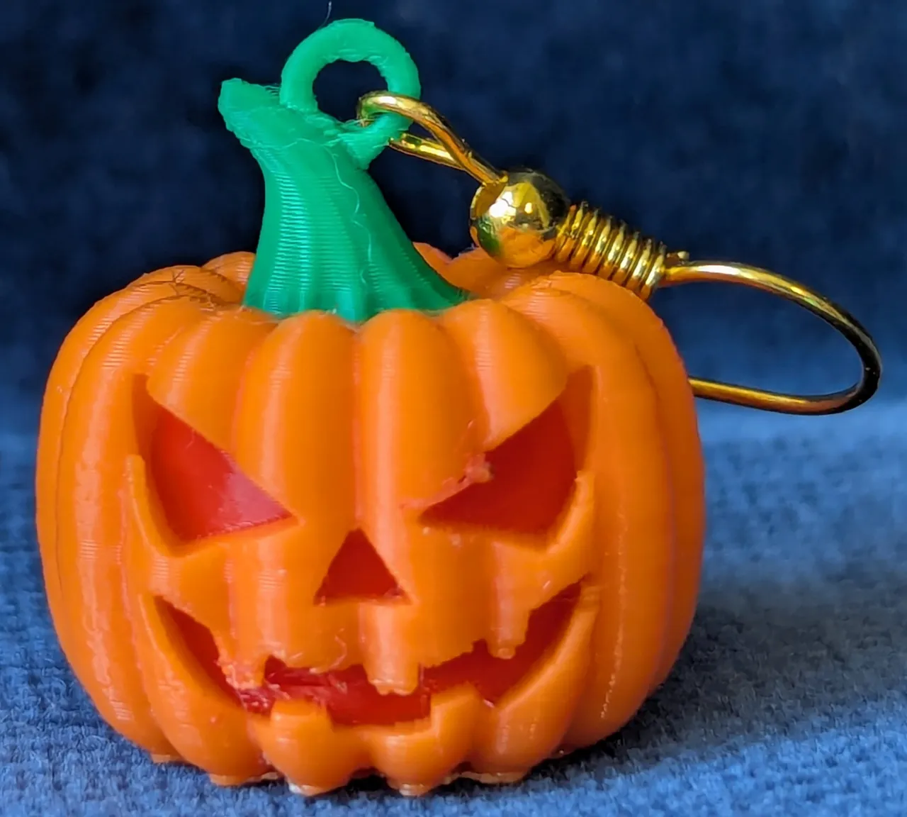 Halloween Pumpkin Earrings view 2