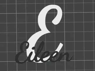 Schriftzug Name "Eileen"