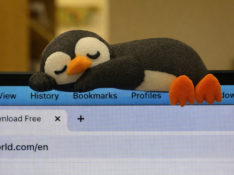 Sleepy Penguin Monitor Buddy