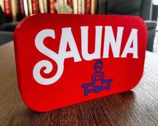 LED Lightbox for Sauna Room