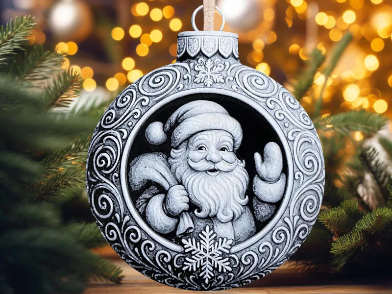 Santa Ornament