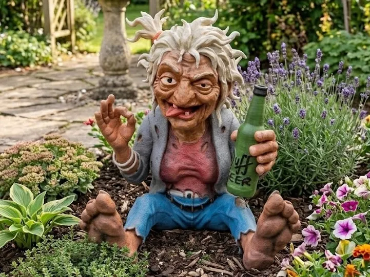 Party Garden Gnome , Funny Alcohol Gnome, Decor