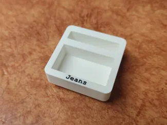 Pincushion with label
