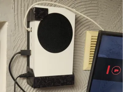 Xbox S wall mount full back