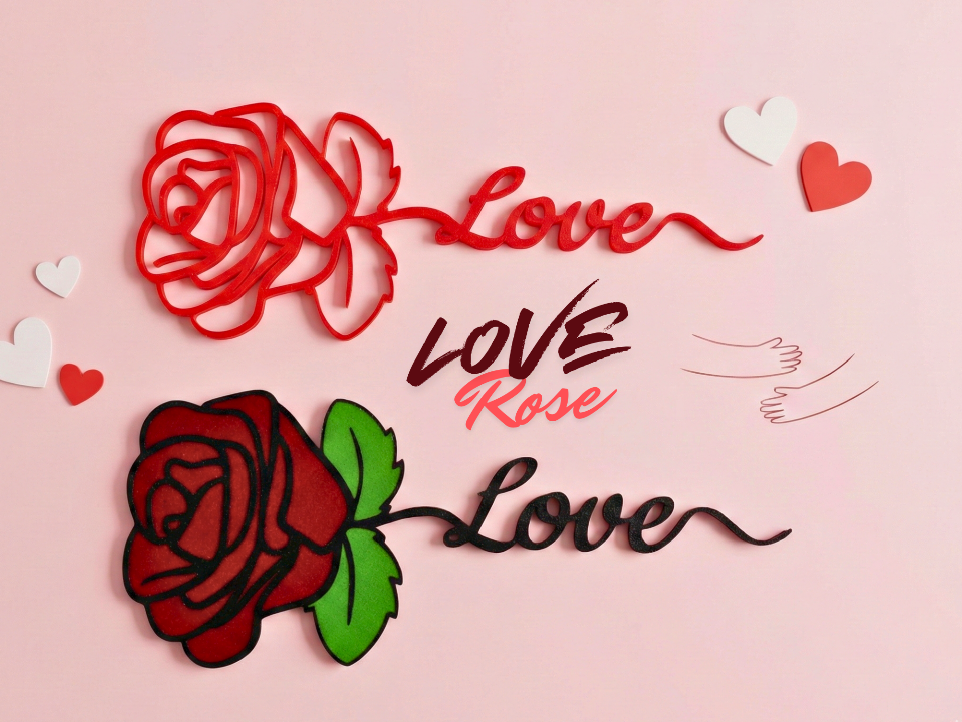 Love Rose – Romantic Decor/ Gift Sign (AMS/NO AMS)