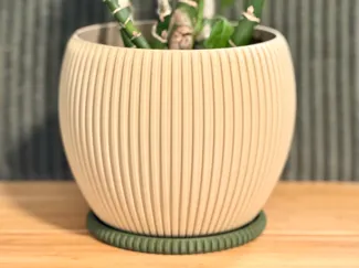 Flower Pot with Coaster