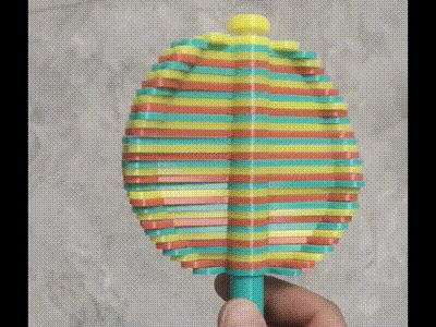 Magical spiral lollipop/解压螺旋棒棒糖/斐波那契螺旋圣诞树