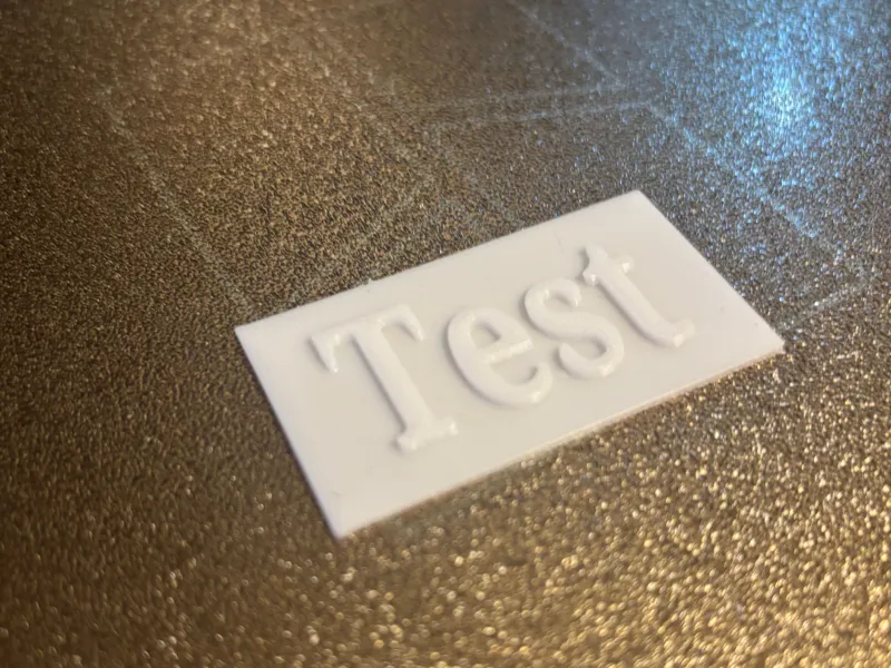 test piece
