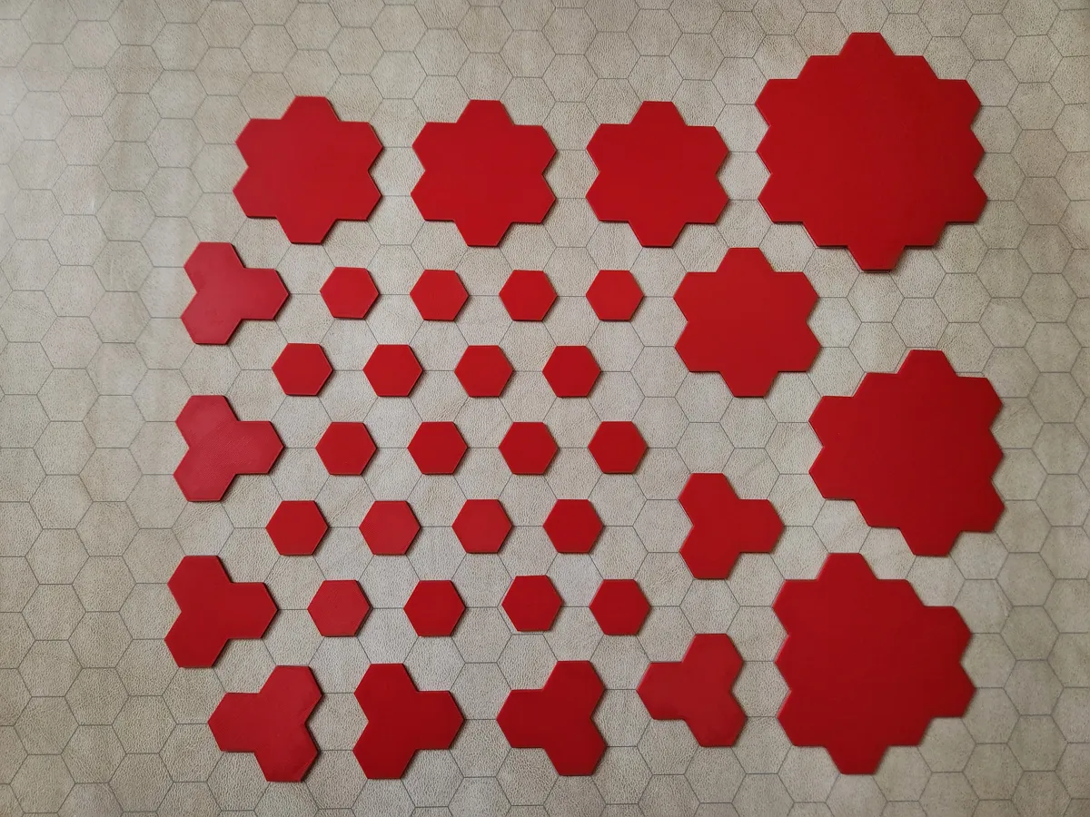 Socles hexagonaux pour figurines de JDR
